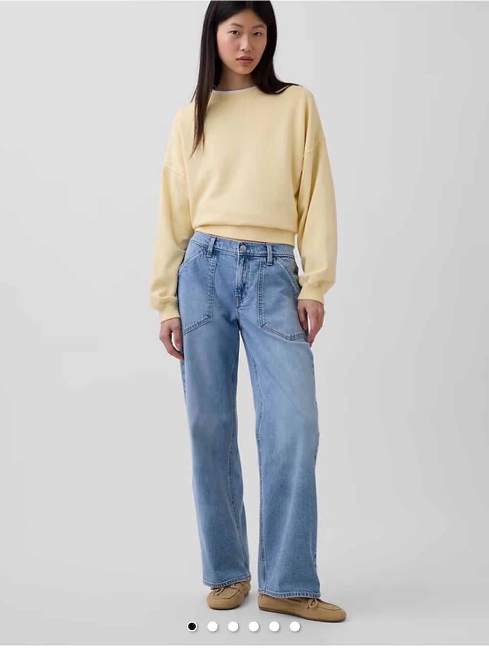 NWT GAP Light Blue Wide-Leg Jeans